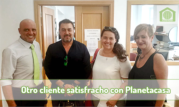 23-8-18 cliente satisfecho con planetacasa, Inmobiliaria Málaga.
