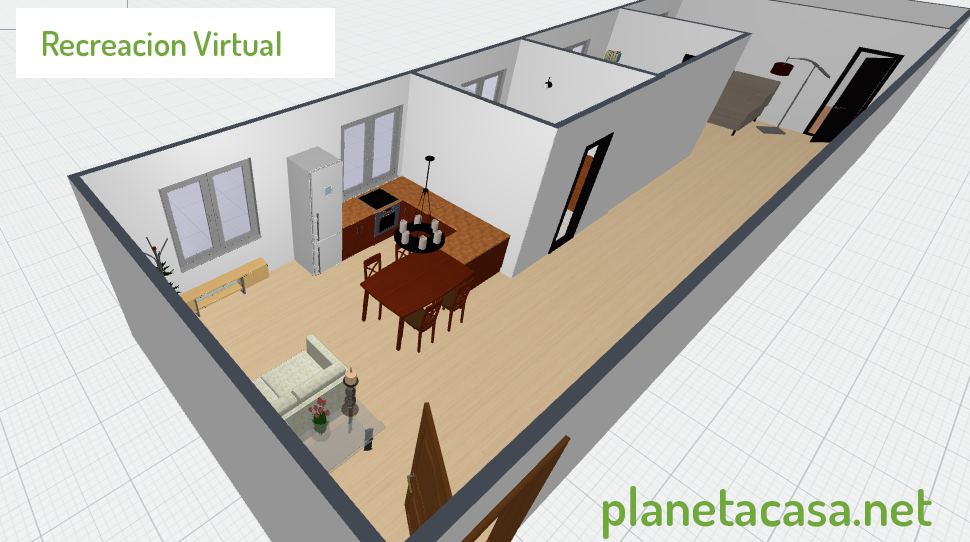 recreacion virtual vivienda planetacasa inmobiliaria malaga