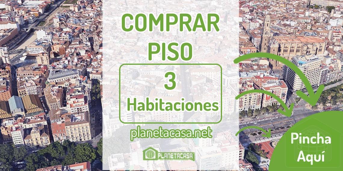Comprar piso de 3 habitaciones en Málaga
